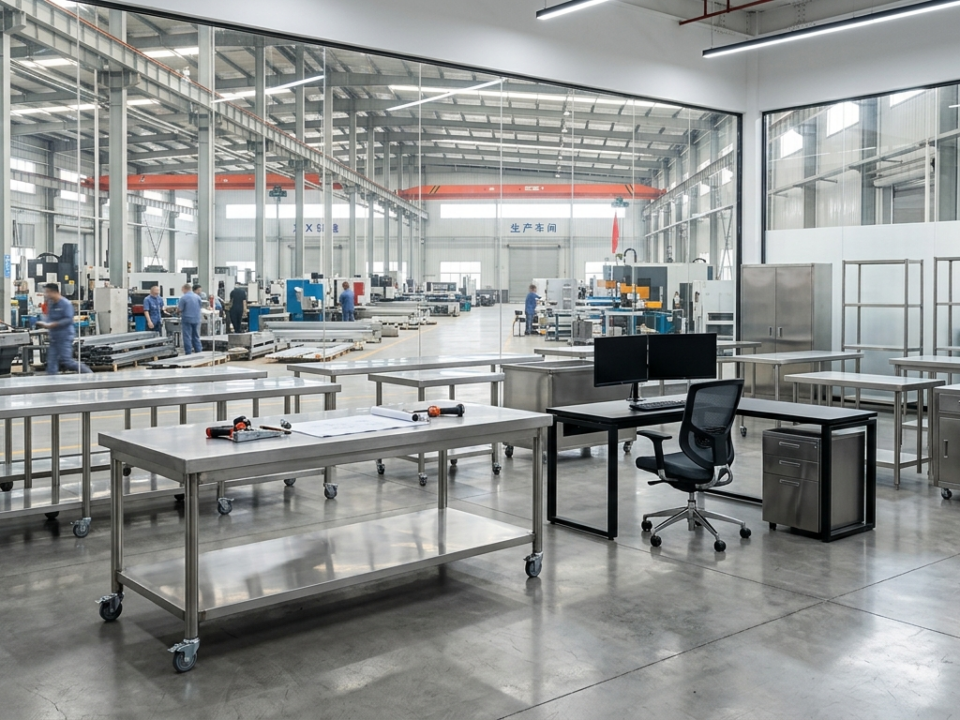 Muebles de metal y mesas de acero fabricadas en China para importar a Ecuador